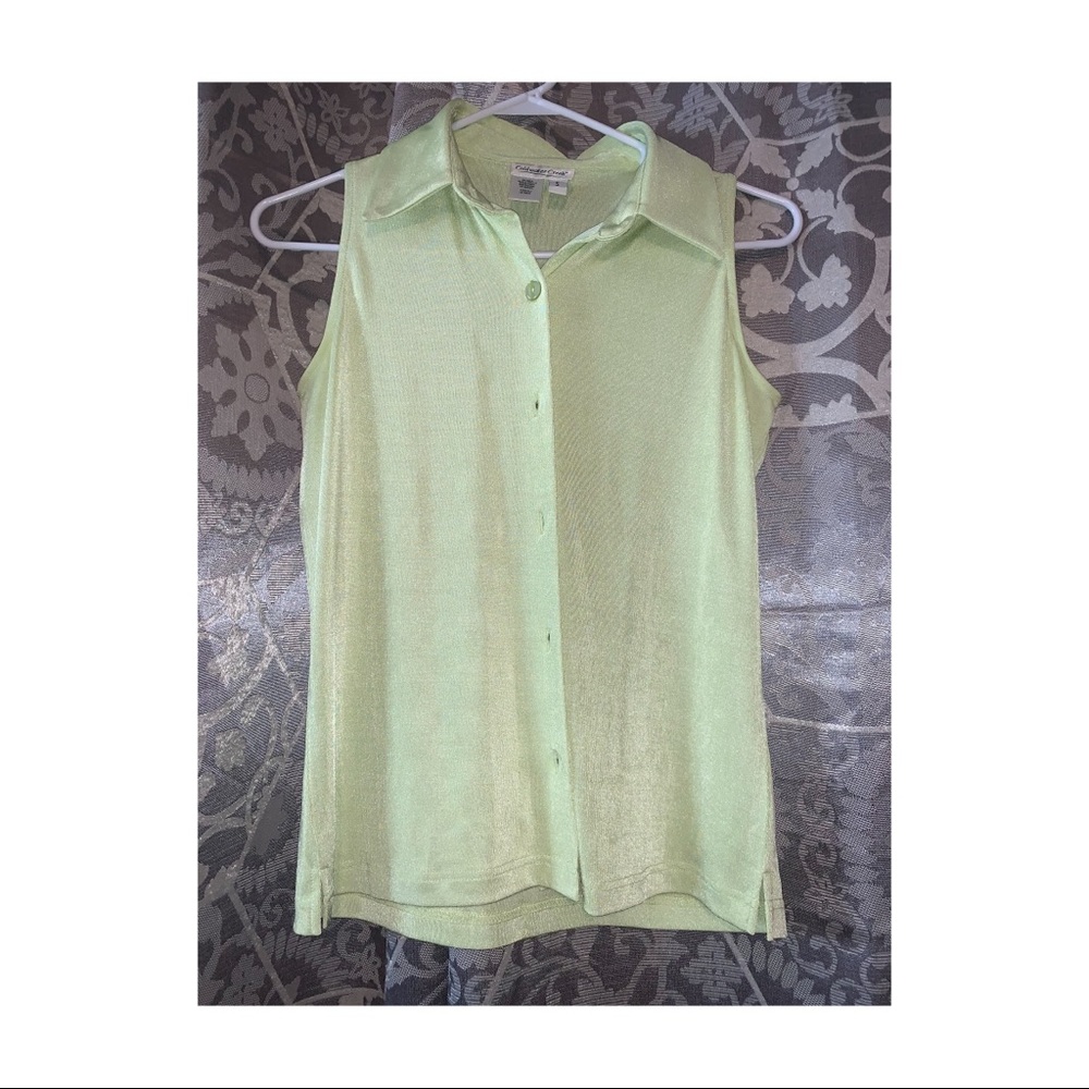 Coldwater creek button down tank top